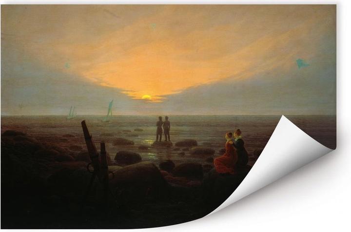 Produktbild Trenddeko Mondaufgang über dem Meer (120 x 80 cm)