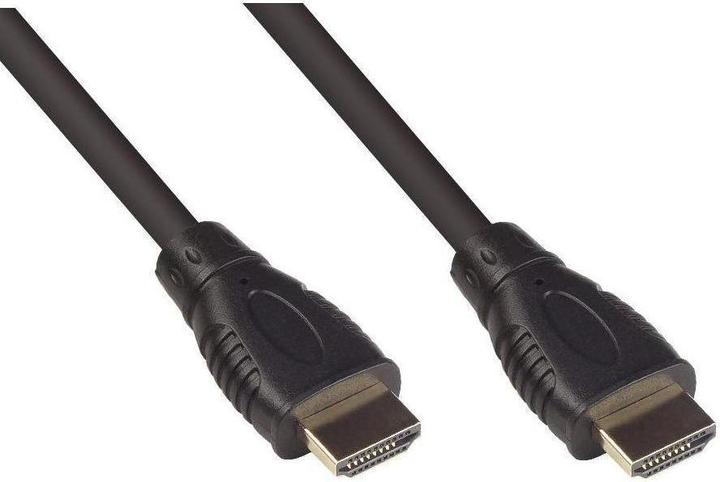 Produktbild Varia SO-38171 - Anschlusskabel HDMI 2.0b, 4K UHD 60Hz, 18 Gbits, vergoldete Kontakte, schwarz, 1m (1 m, HDMI)