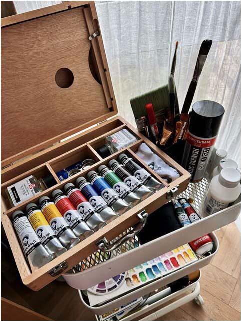 Actual product image Van Gogh Oil Paint Basic Paintbox (Multicoloured, 400 ml)
