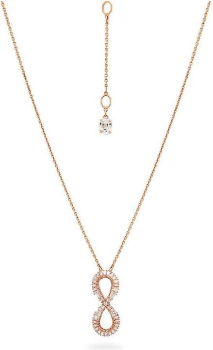 Produktbild Swarovski Hyperbola Halskette Unendlichkeit Weiss Roségold (Swarovski Metall)