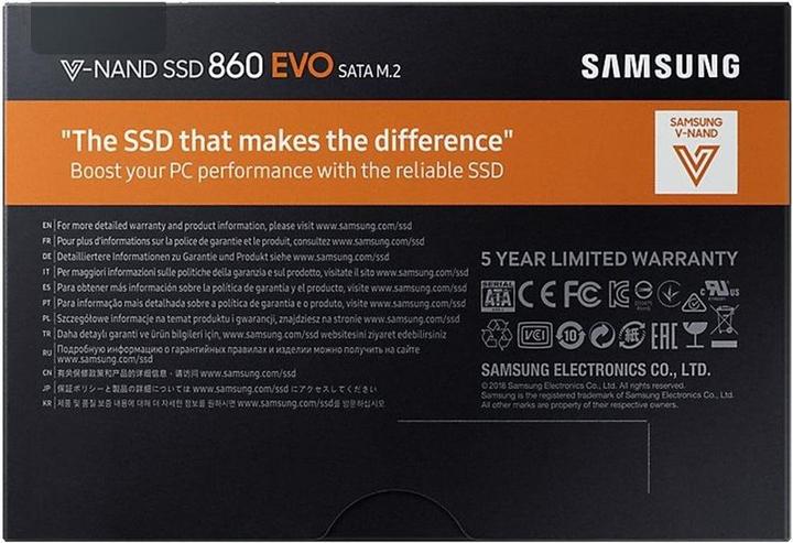 Produktbild Samsung 860 Evo (500 GB, M.2 2280)