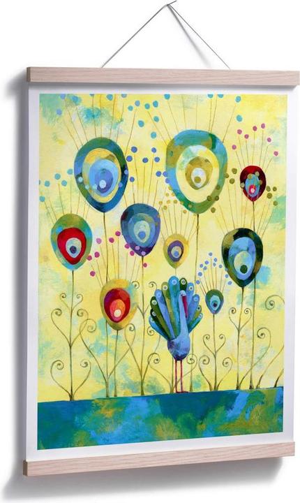 Immagine prodotto Trenddeko Blanz - Piume di Pavone (80 x 100 cm)