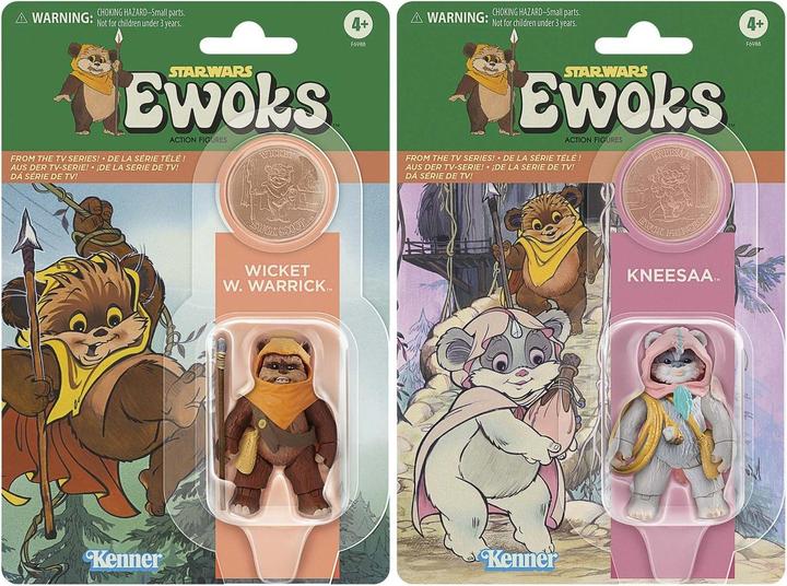 Produktbild Hasbro Star Wars: Ewoks Vintage Collection figurines Wicket W Warrick & Kneesaa 10 cm