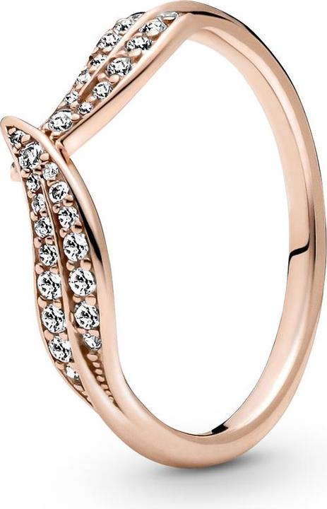 Image du produit Pandora Bague Feuilles scintillantes (54, Argent 925)