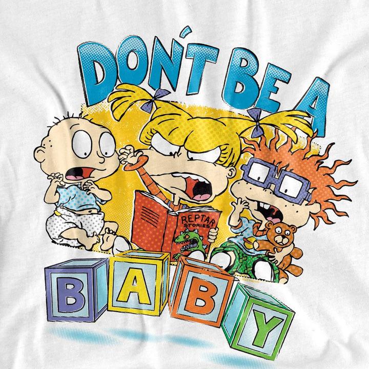 Actual product image Rugrats Mens Don't Be A Baby Blocks T-Shirt (4XL)