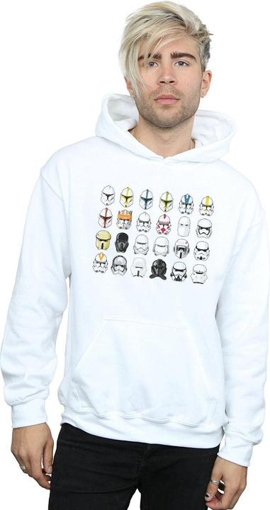 Immagine prodotto Star Wars Trooper Helmets Felpa con Cappuccio Uomo (4XL)