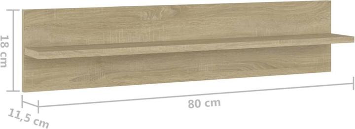 Image du produit VidaXL Étagère murale (80 x 11.5 x 18 cm)