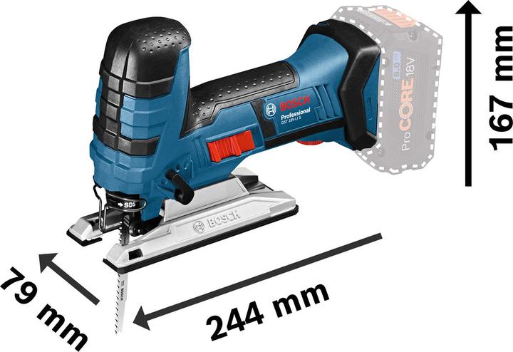 Actual product image Bosch Professional GST 18V-LI S cordless jigsaw