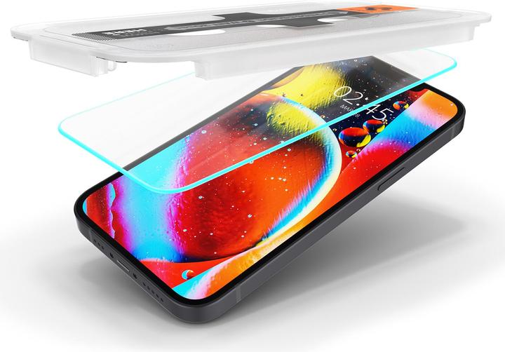 Produktbild Spigen EZ FIT Gehärtetes Glas Displayschutzfolie Mit Montagerahmen Apple iPhone 13 Mini 2-pack (2 Stück, Apple iPhone 13 mini)
