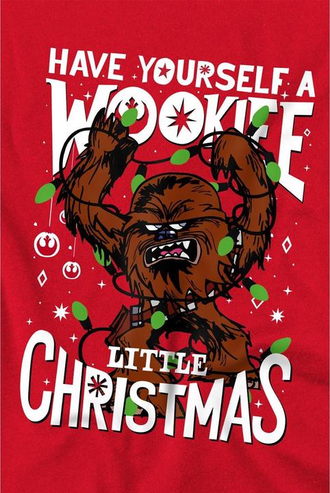 Immagine prodotto Star Wars A Wookie Little Christmas Maglietta Uomo (L)