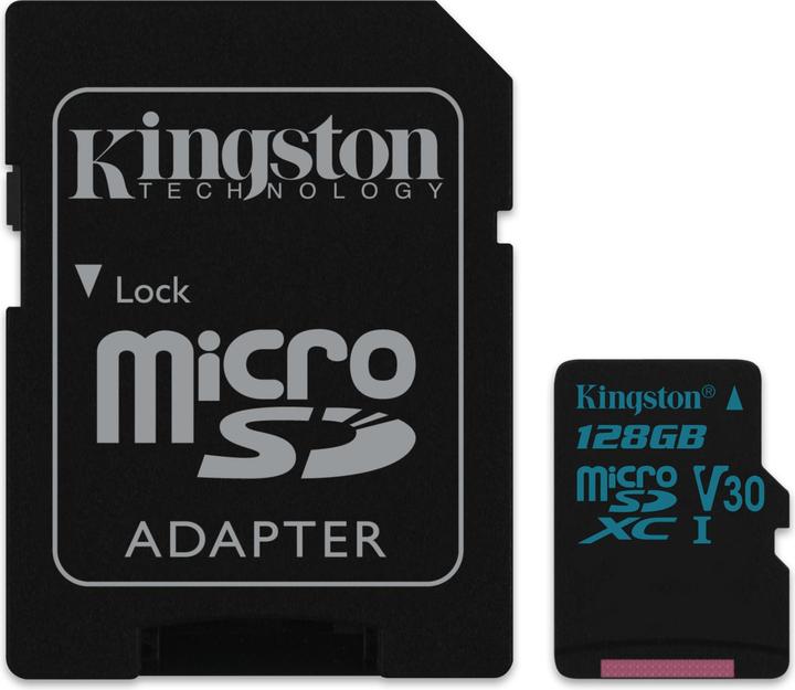 Produktbild Kingston Canvas Go (128 GB, microSDXC, U3, UHS-I)