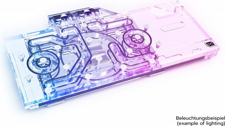 Image du produit Alphacool Bloc de glace Aurora Acrylique GPX-A Radeon RX 6800/6800XT/6900XT Reference avec backplate