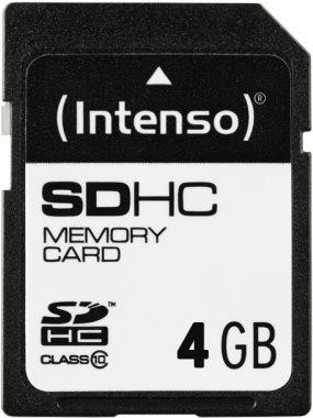 Actual product image Intenso SD Class 10 (4 GB, SDHC, U1)
