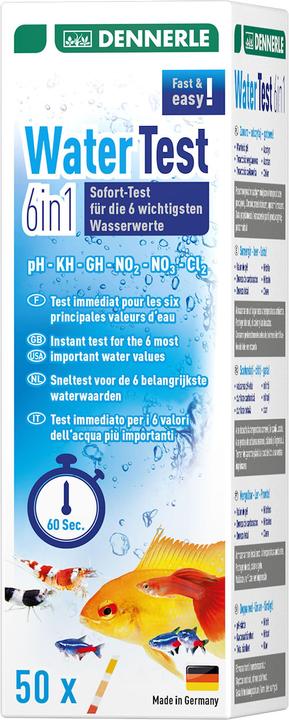 Immagine prodotto Dennerle Test dell'acqua 6in1 (Cura dell'acqua dell'acquario)