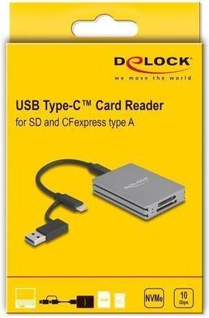Actual product image Delock USB Type-C Card Reader (USB 3.2 Gen 2)