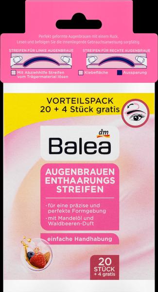 Actual product image dm Balea Depilatory strips eyebrows (20 x)