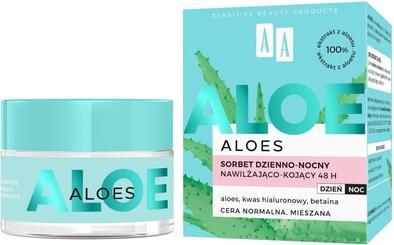 Actual product image Oceanic Aa - Aloe 100% Aloe Vera Extract Hydro Sorbet Sorbet Day-Night Moisturising And Soothing 48H 50Ml (50 ml, Night cream)