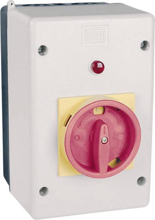 Actual product image Weg Black on Grey Handle IP55 Enclosure (Housing)