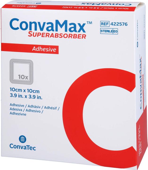 Produktbild ConvaTec Superabsorber 10x10cm adhäsiv (10 x)