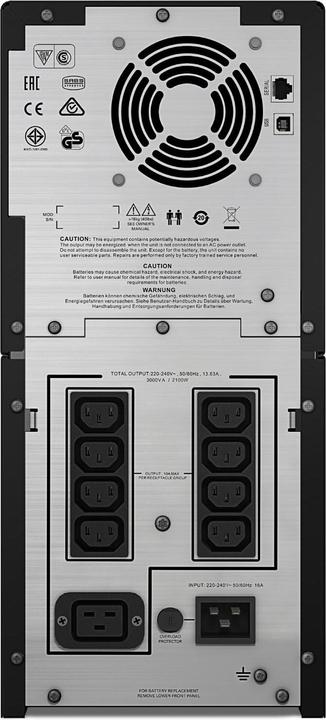 Actual product image APC Smart-UPS C 3000VA (2.1 kW) LCD 230V (3000 VA, 2100 W, Line-interactive UPS)