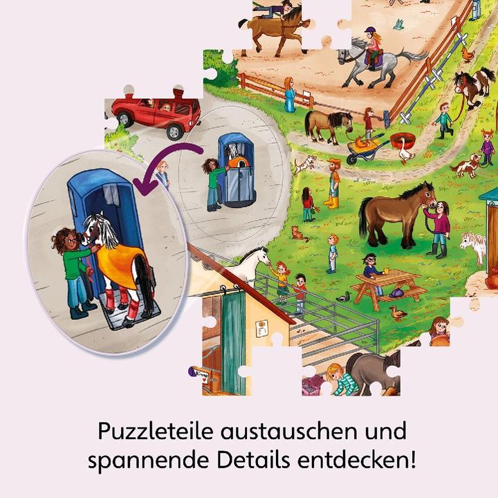 Immagine prodotto Kosmos Puzzle di conoscenza WAS IST WAS Junior - Scopri la fattoria dei pony (54 pezzi)