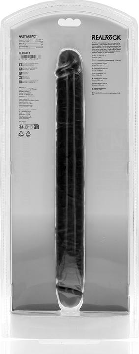 Produktbild RealRock Slim Double Ended Dong 14 / 35,6 cm - Black
