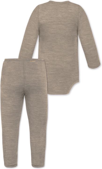 Actual product image Normani Baby merino long-sleeved wrap body "Kaitaia" and baby merino trousers "Silverdale" - 9625 (86)