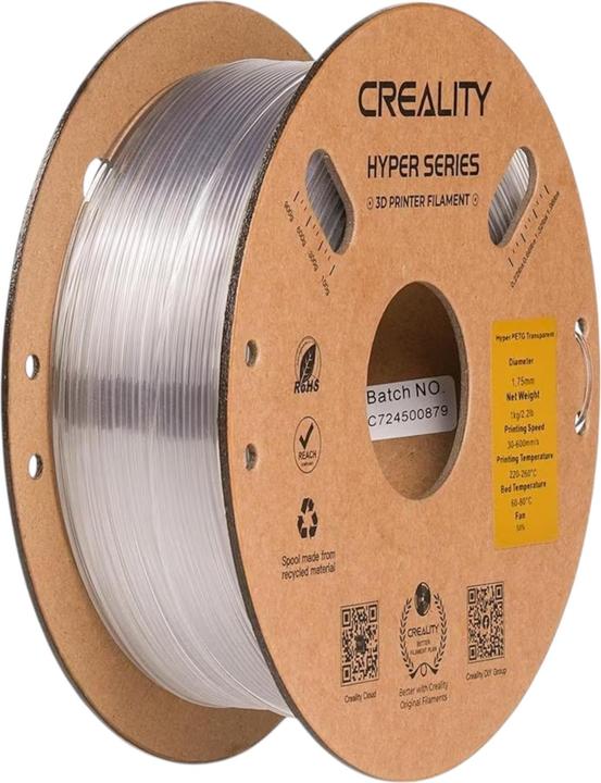 Actual product image Creality Hyper (PETG, 1.75 mm, 1000 g, Transparent)