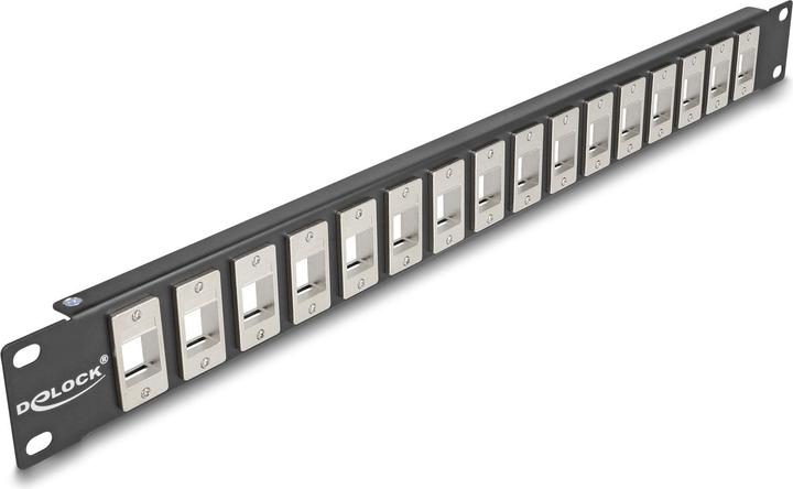 Delock 19? Pannello Patch Keystone 16 porte 1 U nero