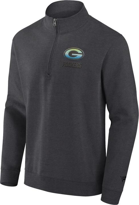 Fanatics Green Bay Packers Gradient 1/2 Zip Crew Sweatshirt L (L)