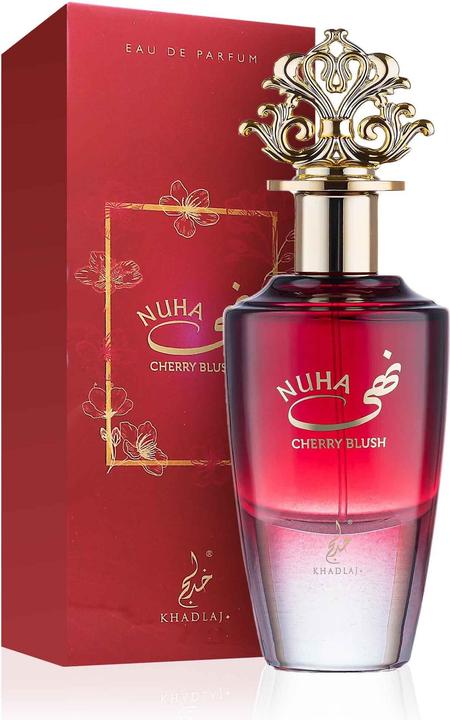 Actual product image Khadlaj Nuha Cherry Blush 85ml Eau De Parfum Spray for Women - Bold and Luxurious (Eau de parfum, 85 ml)