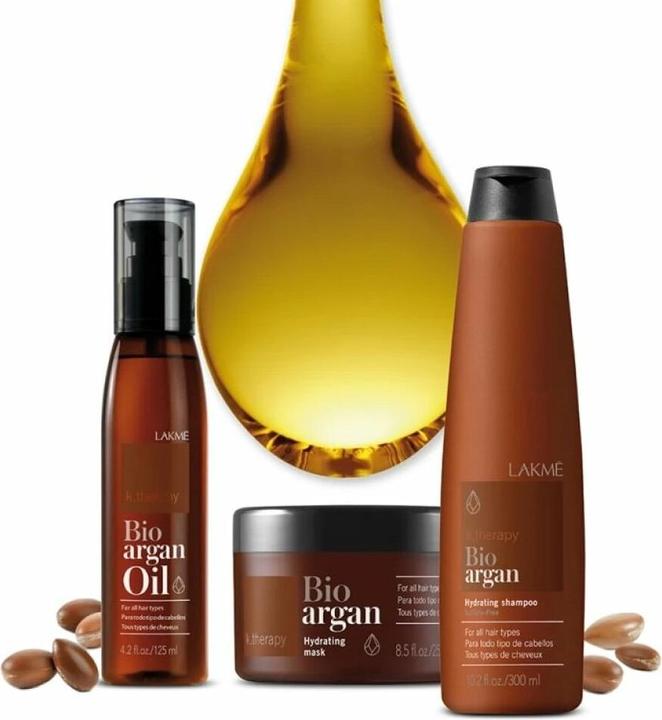 Produktbild Lakmé K.Therapy Bio Argan Hydrating Shampoo 300 ml (300 ml, Flüssiges Shampoo)