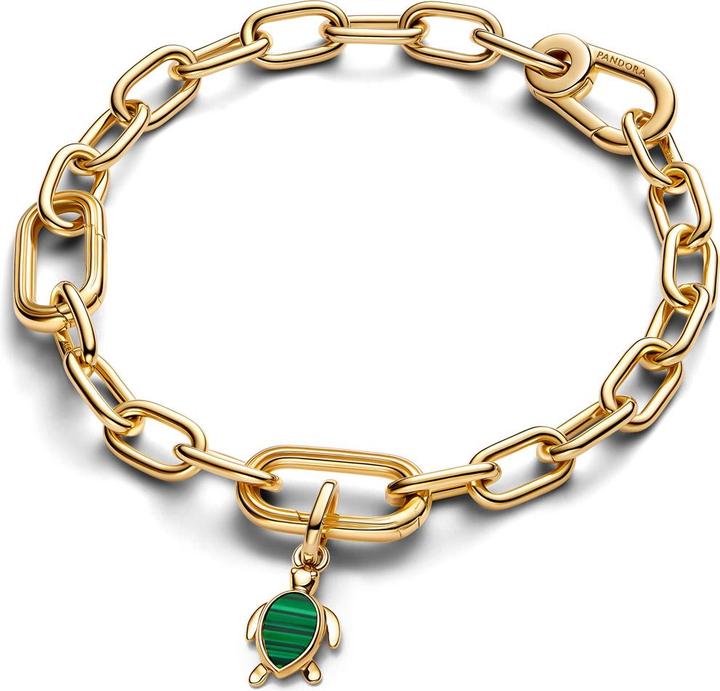 Produktbild Pandora Mini-Anhänger „Grüne Schildkröte“. (Vergoldete Metalllegierung)