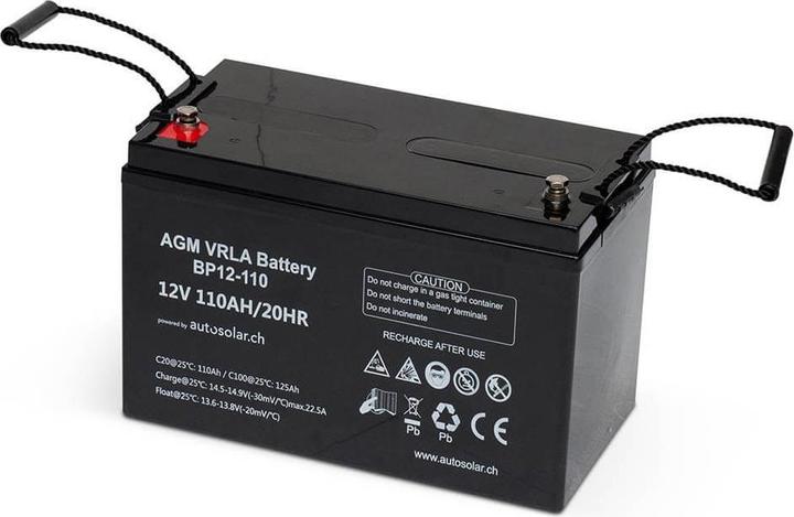 Produktbild Autosolar 110 Ah AGM-Batterie (12 V, 110 Ah)