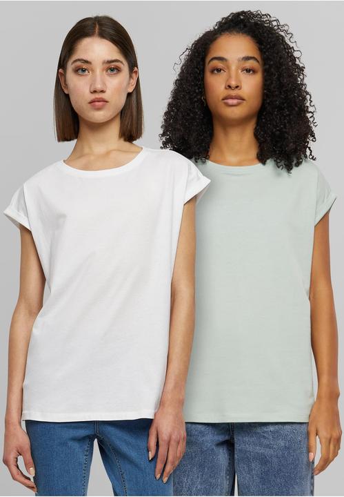 Produktbild Urban Classics Ladies Extended Shoulder Tee 2-Pack - 6524 (XS)