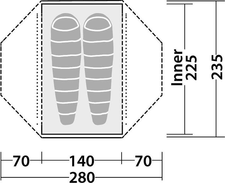 Immagine prodotto Robens Tenda Lodge 2 (Tenda a cupola, 3.10 kg, 2 persone)