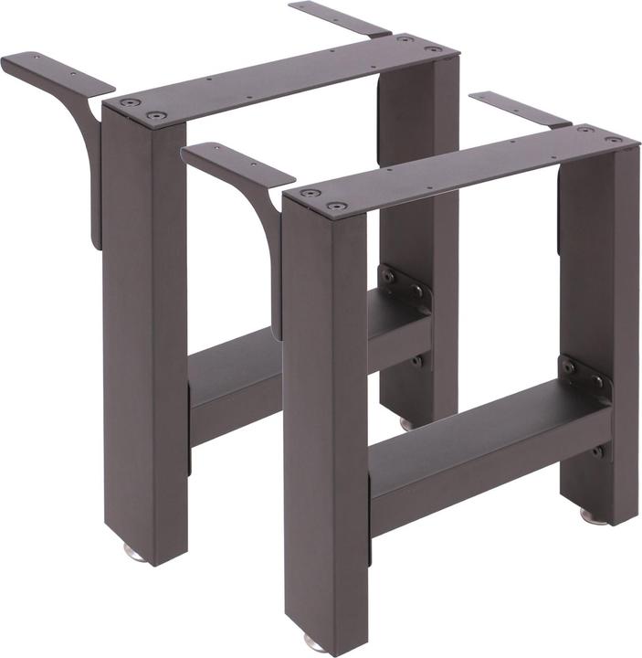 Produktbild Wiltec Bankkufen Set 40x43 cm pulverbeschichtet Tischkufen Bankbeine