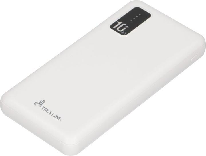 Produktbild Extralink EX.19638 power bank Lithium Polymer (LiPo) White (10000 mAh, 10 W, 37 Wh)