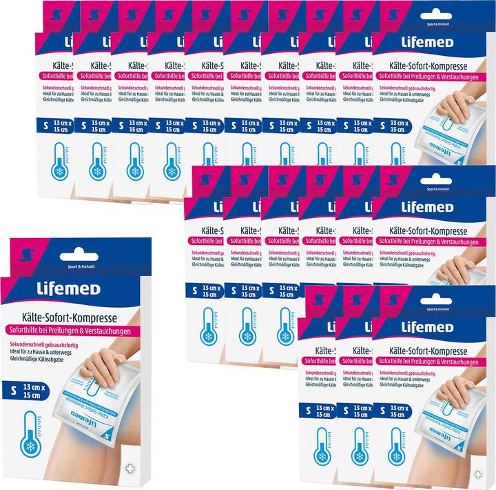Actual product image Lifemed Instant cold compress for travelling & sports, set of 20 (20 x)