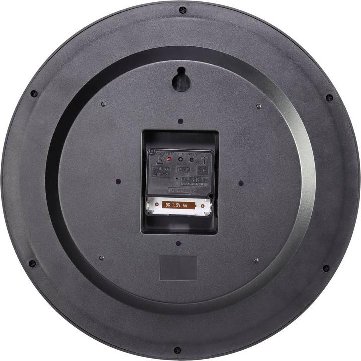 Actual product image No Name MXP301201 Radio-controlled wall clock 300 mm x 45 mm black (30 cm)