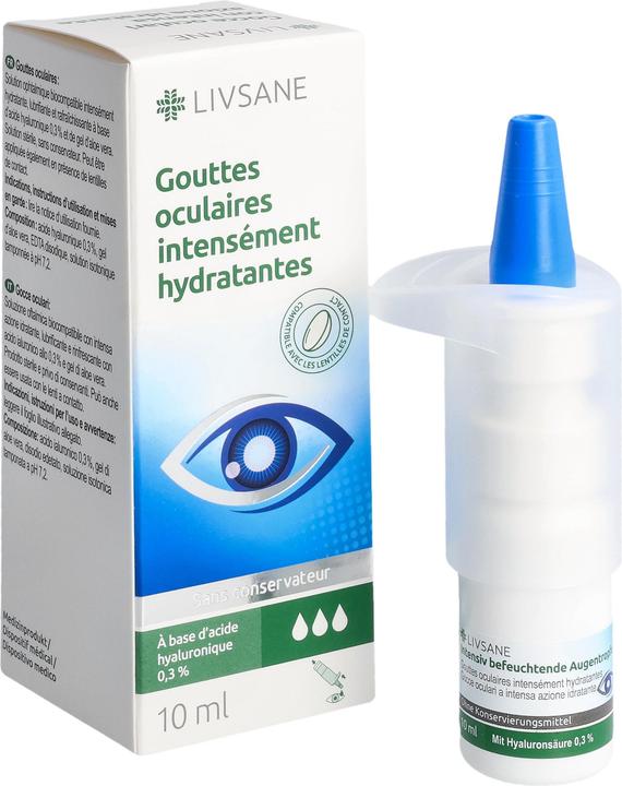 Produktbild Livsane Intensiv befeuchtende Augentropfen (10 ml, Intensiv befeuchtende Augentropfen)