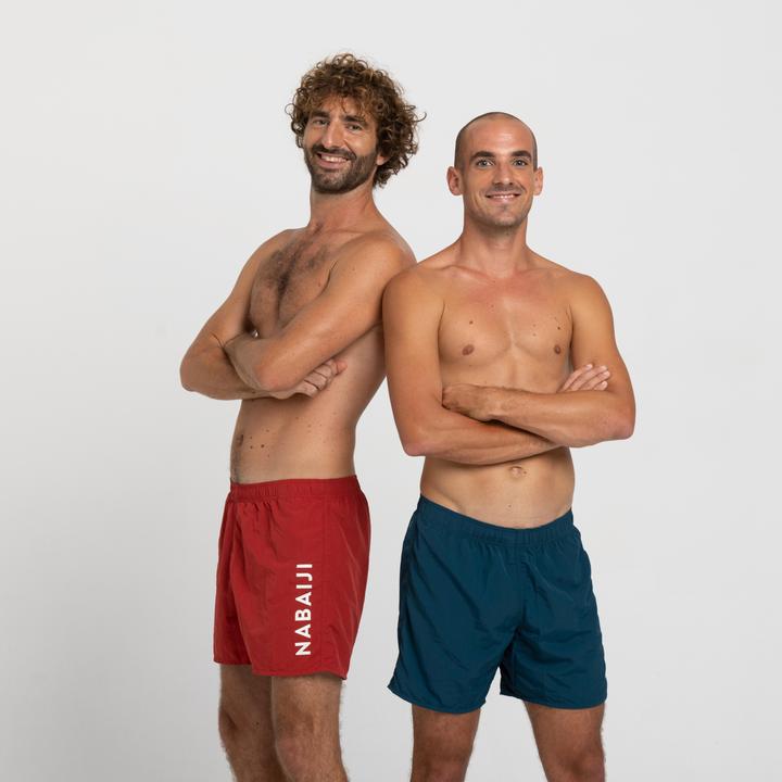 Actual product image Nabaiji Men's swim shorts - 100 red (46)