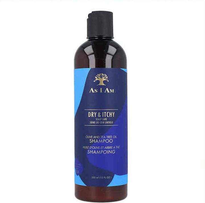 Produktbild As I Am DRY & ITCHY olive tea tree oil shampoo 355 ml (355 ml, Flüssiges Shampoo)