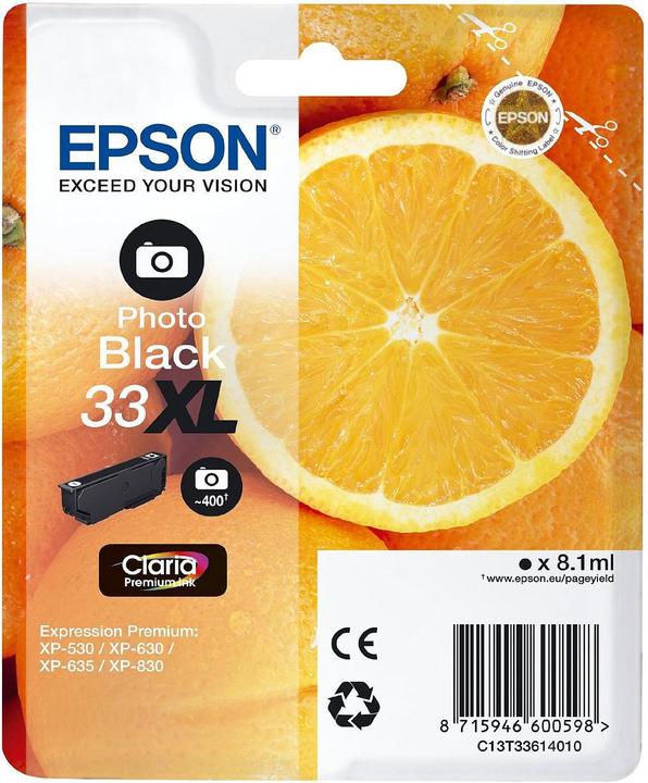 Immagine prodotto Epson 33XL Claria Premium (PBK)
