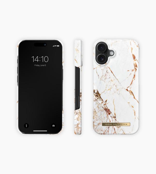 Actual product image iDeal Of Sweden Magsafe Designer Hard-Cover Carrara Gold (Apple iPhone 16)
