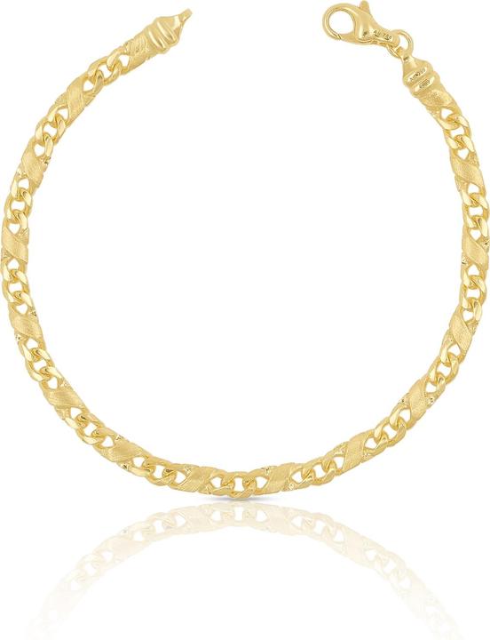 Muau 8er-Kette (19 cm, Gelbgold)