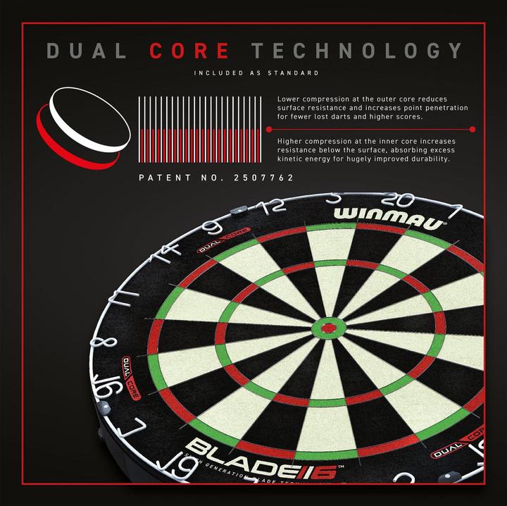 Actual product image Winmau Blade 6 Dual Core
