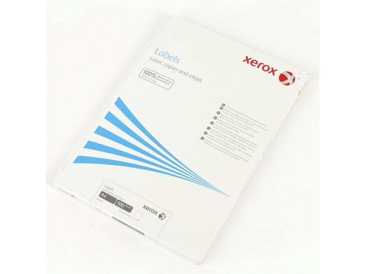 Actual product image Xerox Labels 210 x 148.5 mm A4 100 sheets, White, A4, 210 mm, 148.5 mm, 200 piece(s), 100 sheets