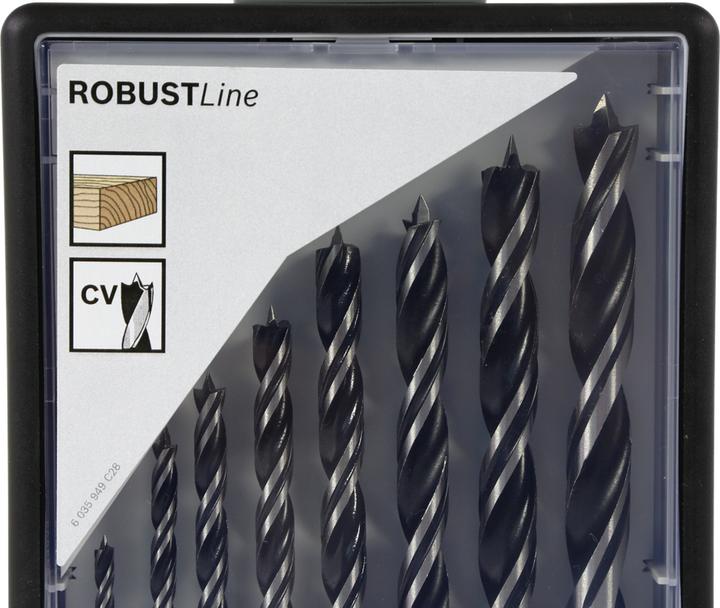 Produktbild Bosch Professional Zubehör PRO Wood Holzspiralbohrer-Set. 8-tlg. (5 mm, 6 mm, 7 mm, 8 mm, 9 mm, 10 mm, 3 mm, 4 mm)