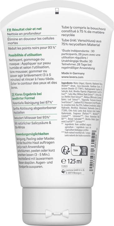 Actual product image Lavera Peeling Mas 3in1 Pur Bea Tb 125ml (125 ml)